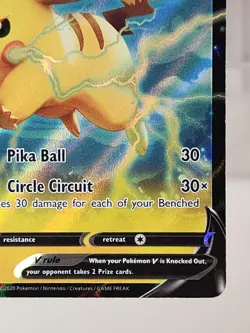 Pokemon TCG Pikachu V SWSH063 Black Star Promo Ultra Rare Near Mint - Image 5