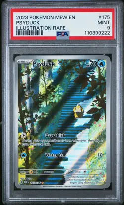2023 POKEMON MEW EN-151 ILLUSTRATION RARE #175 PSYDUCK PSA 9 - Image 1