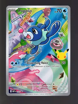 2025 POKEMON 30TH FIRST PARTNERS 045 BLACK STAR PROMO POPPLIO - Image 1