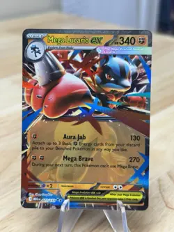 Pokemon TCG Mega Evolution Mega Lucario ex 077/132 English NM - Image 1