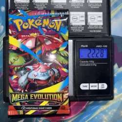 Heavy 22.28g Pokemon Sealed Mega evolution Booster Pack - Image 1