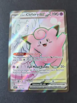 2025 Pokemon Lillie's Clefairy ex Ultra Rare 173/159 Sv09: Journey Together Holo - Image 1