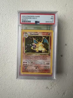 Pokemon Charizard Base Set 2 Holo Rare PSA 7 - Image 1