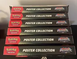 Pokemon TCG Prismatic Evolutions Poster Collection Box - Lot Of 6 + Display Box - Image 2