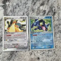 Nintendo Pokemon TCG Dragonite ex & Swampert ex EX Delta Species Holo Lot - Image 1