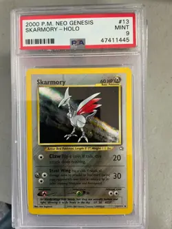 2000 Pokemon Neo Genesis #13 Skarmory Holo PSA 9 - Image 1