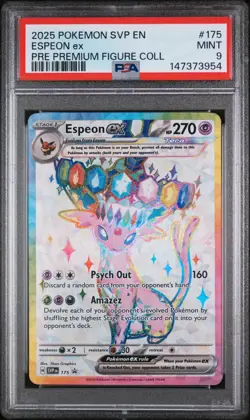 ESPEON EX #175 BLACK STAR PROMO 2025 POKEMON SVP EN PRISMATIC FIGURE COLLECTION - Image 1
