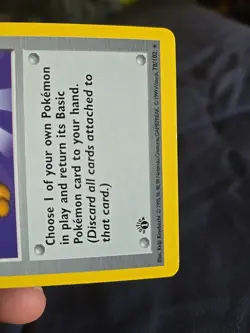 Pokemon Base Set 1st Edition Shadowless Scoop Up 78/102 Rare 1999 LP - Image 3