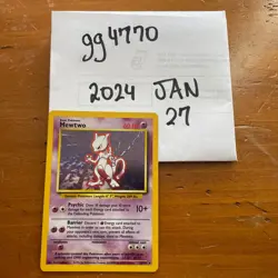 Pokemon TCG Mewtwo Base Set 10/102 Holo Unlimited Holo Rare - Image 4