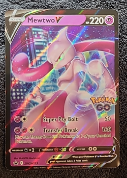 Mewtwo SWSH223 Black Star Promos GO Stamped Ultra Rare Holo Pokemon TCG 2022 NM - Image 3