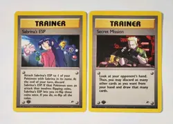 Pokemon 1st Edition Gym Heroes Secret Mission 118/132 & Sabrina's ESP 1st 118/13 - Image 1