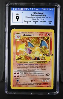 2021 Pokemon Celebrations Classic Collection #4/102 Charizard CGC 9 - Image 1