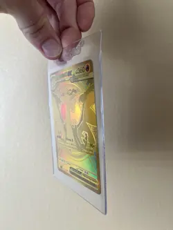 Gold Mega Charizard EX 130/094 - Pokemon Phantasmal Flames NM TO MINT - Image 4