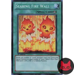 Yugioh Searing Fire Wall HA05-EN027 Super Rare 1st Edition NM - Image 1