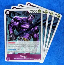 4x (Playset) Vergo OP14-061 R | NM | The Azure Sea's Seven | One Piece TCG | EN - Image 1