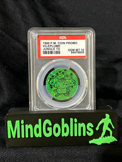 1999 POKEMON JUNGLE VILEPLUME COIN PROMO GEM MT 10 - Image 1