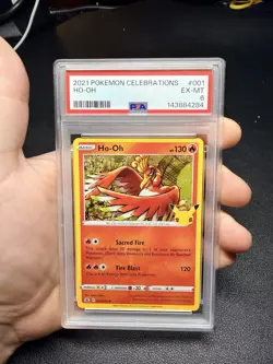 2021 Pokemon Celebrations Ho-Oh PSA 6 - Image 1