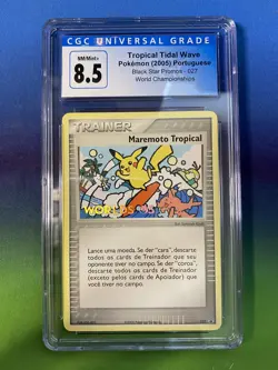 Tropical Tidal Wave 2005 World Championship Portuguese CGC 8.5 Pokemon TCG - Image 1