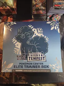 2022 Pokemon Center Exclusive Elite Trainer Box: Sword & Shield Silver Tempest - Image 1