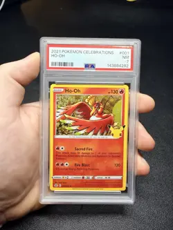 2021 Pokemon Celebrations Ho-Oh PSA 7 #001 - Image 1