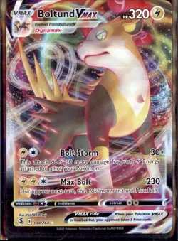 Pokemon Boltund Vmax 104/264 Fusion Strike Platinum Rare Full Art Holo NM - Image 1