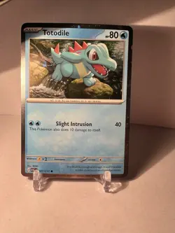 Totodile Cosmos Holo SWIRL 041/217 Pokemon - ME: Ascended Heroes Promo NM - Image 1