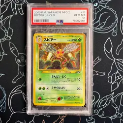 PSA 10 - 2000 Neo 2 Beedrill Japanese HOLO Pokemon - Image 1