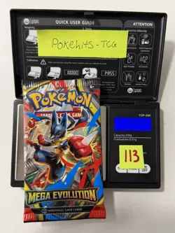 (HEAVY)🔥 22.51g Pokemon TCG Mega Evolution Booster Pack Factory Sealed✅ - Image 1