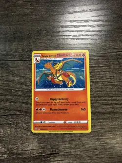 Pokemon TCG Special Delivery Charizard Promo SWSH075 NM - Image 1
