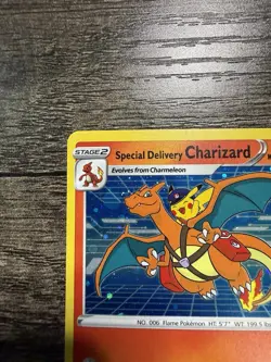 Pokemon TCG Special Delivery Charizard Promo SWSH075 NM - Image 2
