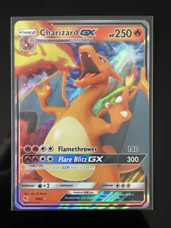 Pokemon Charizard GX Hidden Fates 9/68 Ultra Rare Full Art Holo English - Image 1