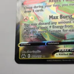 Pokemon Rayquaza VMAX Rapid Strike 102/159 Crown Zenith Ultra Rare Holo 320 HP - Image 3