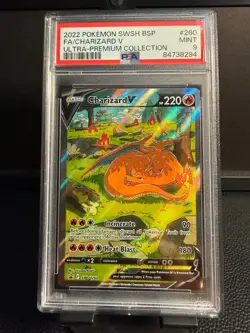 Fa/Charizard V Ultra-Premium Collection Pokemon Swsh Black Star Promo 260 NM PSA - Image 1
