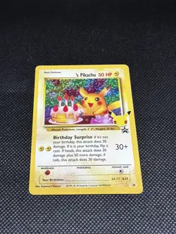 Birthday Pikachu Holo 24 Celebrations Classic Collection Pokemon 2021 NM - Image 4