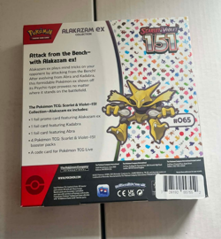 Pokemon Scarlet and Violet 151 Alakazam Ex Collection Box Factory Sealed - Image 2