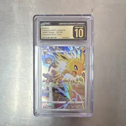 Pokemon Jolteon 193/184 S8b VMAX Climax Character Rare Holo CGC 10 Japanese - Image 1