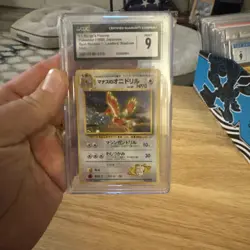 1998 Pokemon Gym Booster 1: Leaders' Stadium Japanese Lt. Surge S Fearow CGC 9 - Image 1