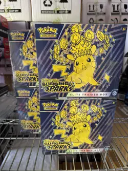 LOT OF 4 Pokemon Surging Sparks ETB Elite Trainer Box - Sealed - Image 2
