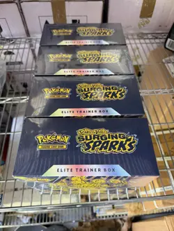 LOT OF 4 Pokemon Surging Sparks ETB Elite Trainer Box - Sealed - Image 4