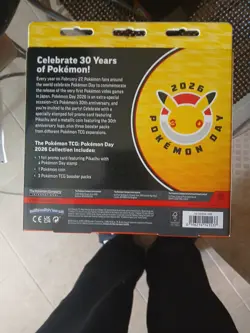 Pokemon TCG 2026 Pokemon Day Box Pikachu Promo + 3 Booster Packs Sealed - Image 2