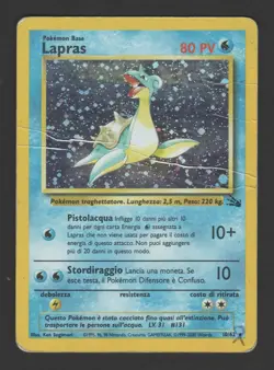 Lapras Holo Fossil 10/62 ITA – Carta Pokemon Rara Olografica - Image 1