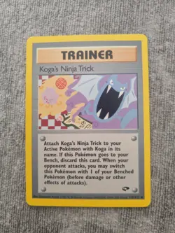 Pokemon TCG Koga's Ninja Trick Gym Challenge 115 Regular Unlimited Uncommon LP - Image 1