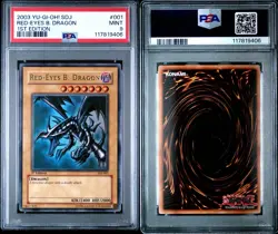 Yu-Gi-Oh! Red-Eyes Black Dragon SDJ-001 1st Edition PSA 9 (BGS) Yugioh - Image 3