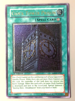 yugioh Clock Tower Prison EOJ-EN048 Ultimate Rare 1st Ed Near Mint - Image 1