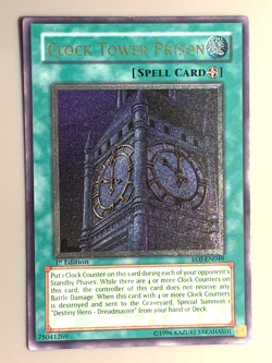 yugioh Clock Tower Prison EOJ-EN048 Ultimate Rare 1st Ed Near Mint - Image 2