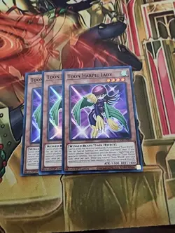 3X Toon Harpie Lady - TOCH-EN002 - Super Rare 1st Edition NM Yugioh - Image 1