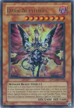Dark Nephthys - PTDN-EN018 - Ultra Rare - Unlimited Edition - Moderately Played - Image 1
