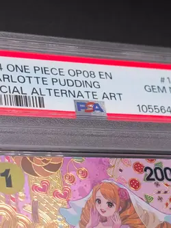 PSA 10 Charlotte Pudding OP08 #112 Special Alternate Art SP One Piece EN Waifu - Image 2