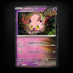 Scream Tail 077/162 Scarlet & Violet Promo Cosmos Holo Pokemon Card NM - Image 1