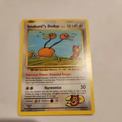 Pokemon TCG ImakuniU's Doduo 112/108 Regular Basic 2016 Card - Image 1